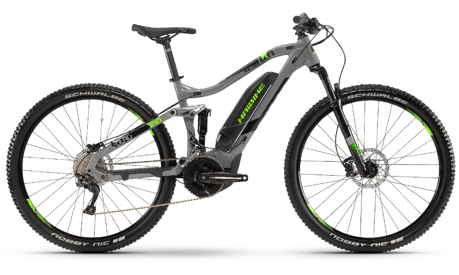 Велосипед Haibike SDURO FullNine 4.0  29", 500Wh (2019) 2019 Серо-зеленый